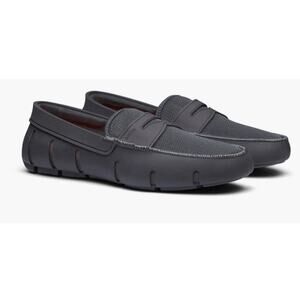 New SWIMS Men's Size 11 Penny Loafer Shoes Charcoal Gray Retail $160